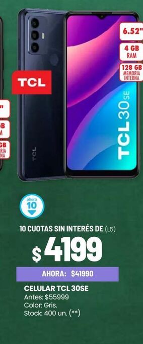 Changomas Celular tcl 30se oferta