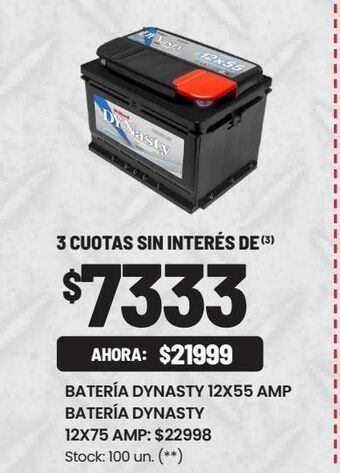Changomas Batería dynasty 12x55 amp oferta