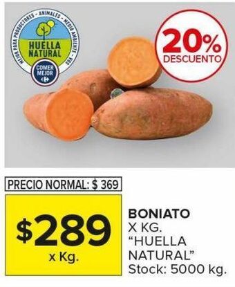 Carrefour Maxi Boniato kg oferta