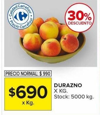 Carrefour Maxi Durazno kg oferta