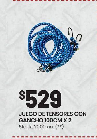 Changomas Juego de tensores con gancho 100cm x 2 oferta