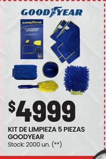Changomas Kit de limpieza 5 piezas goodyear oferta