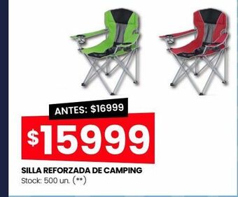 Changomas Silla reforzada de camping oferta