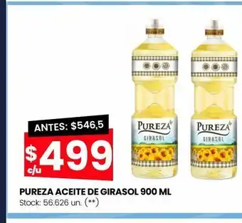 Changomas Pureza aceite de girasol 900 ml oferta
