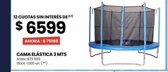 Changomas Cama elástica 3 mts oferta
