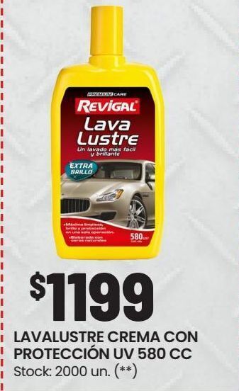 Changomas Lavalustre crema con protección uv 580cc oferta
