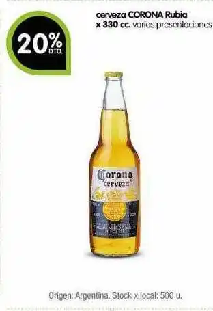 Jumbo Cerveza corona rubia oferta