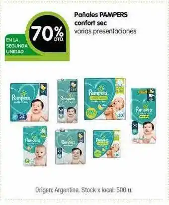 Jumbo Pañales pampers confort sec oferta