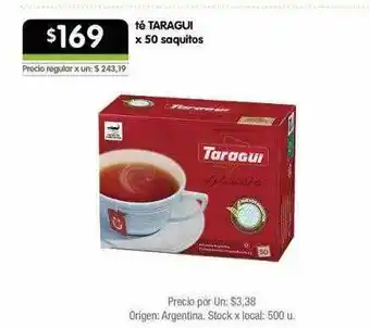 Jumbo Té taragui oferta