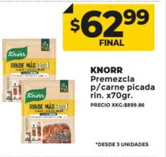 Supermayorista Vital Knorr premezcla p carne picada rin. oferta