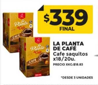 Supermayorista Vital La planta de café cafe saquitos oferta