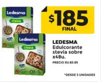 Supermayorista Vital Ledesma edulcorante stevia sobre oferta
