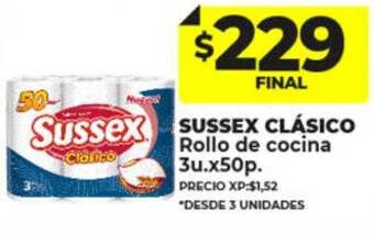 Supermayorista Vital Sussex clásico rollo de cocina oferta