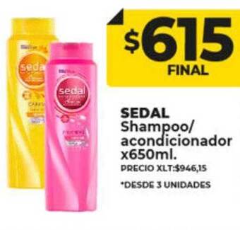 Supermayorista Vital Sedal shampoo acondicionador oferta