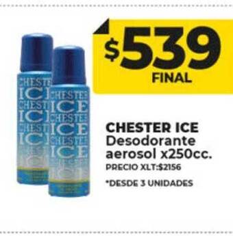 Supermayorista Vital Chester ice desodorante aerosol oferta