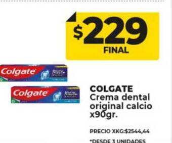 Supermayorista Vital Colgate crema dental original calcio oferta