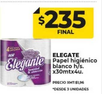 Supermayorista Vital Elegante papel higiénico blanco h s oferta
