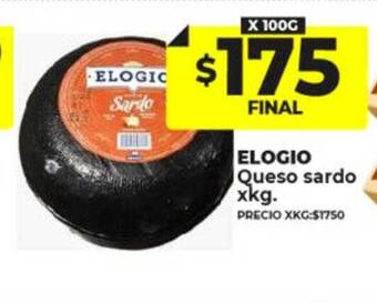 Supermayorista Vital Elogio queso sardo oferta