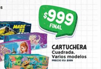 Supermayorista Vital Cartuchera cuadrada varios modelos oferta