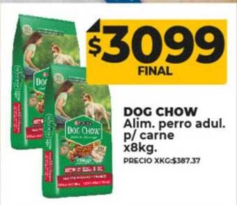 Supermayorista Vital Dog chow alim. perro adul. p carne oferta