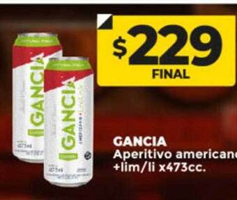 Supermayorista Vital Gancia aperitivo americano + lim li oferta