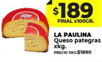 Supermayorista Vital La paulina queso pategras oferta