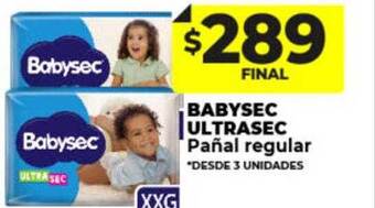 Supermayorista Vital Babysec ultrasec pañal regular oferta