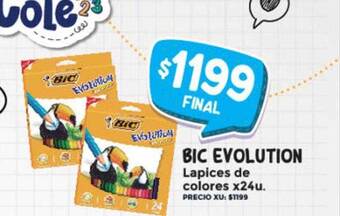 Supermayorista Vital Bic evolution lapices de colores oferta