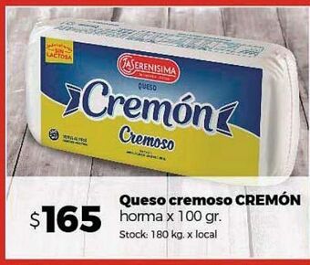 Disco Queso cremoso cremon 100g oferta