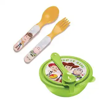 Avon Toy story | pack contenedor con cuchara + cubiertos oferta