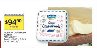 Carrefour Queso cuartirolo horma oferta