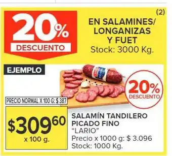 Carrefour En salamines-longanizas y fuet oferta