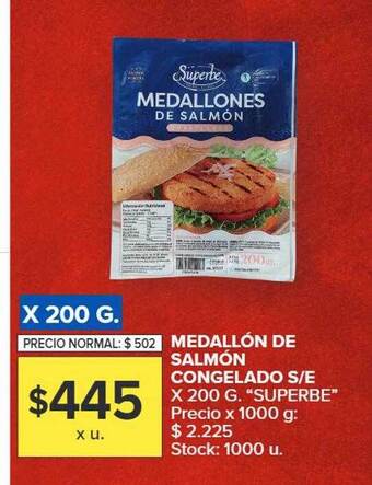 Carrefour Medallon de salmon congelado s-e oferta