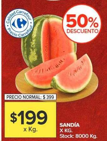 Carrefour Sandia oferta