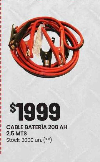 Changomas Cable batería 200 ah 2.5 mts oferta
