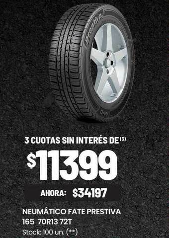 Changomas Neumático fate prestiva 165 70r13 72t oferta