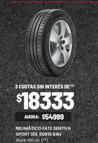 Changomas Neumático fate sentiva sport 185 60r15 84h oferta