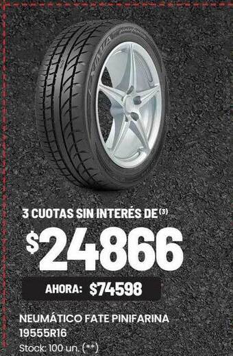 Changomas Neumático fate pinifarina 19555r16 oferta