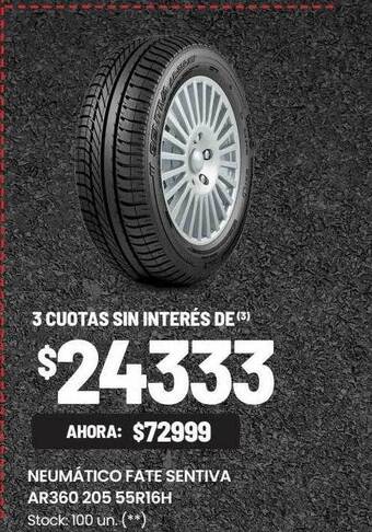 Changomas Neumático fate sentiva ar360 205 55r16h oferta