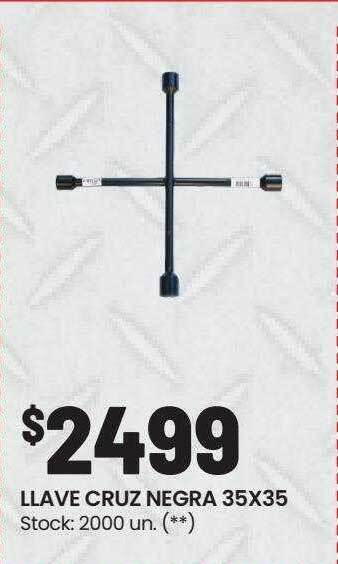 Changomas Llave cruz negra 35x35 oferta