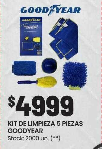 Changomas Kit de limpieza 5 piezas goodyear oferta