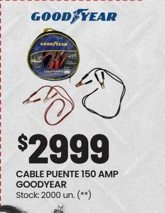 Walmart Cable puente 150 amp goodyear oferta