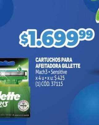 Makro Cartuchos para afeitadora gillette oferta