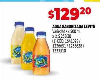 Makro Agua saborizada levite oferta