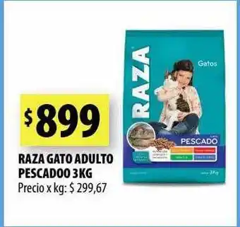 Punto Mayorista Raza gato adulto pescadoo 3kg oferta