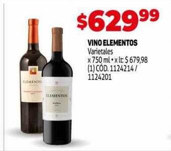 Makro Vino elementos oferta