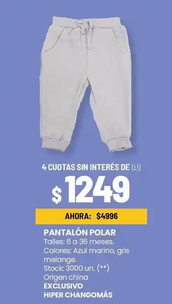 Changomas Pantalón polar oferta