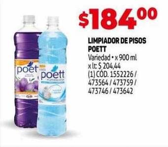 Makro Limpiador de pisos poett oferta