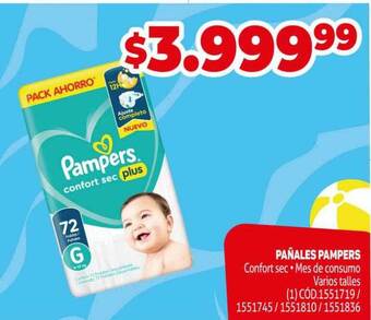 Makro Pañales pampers oferta