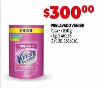 Prelavado vanish
